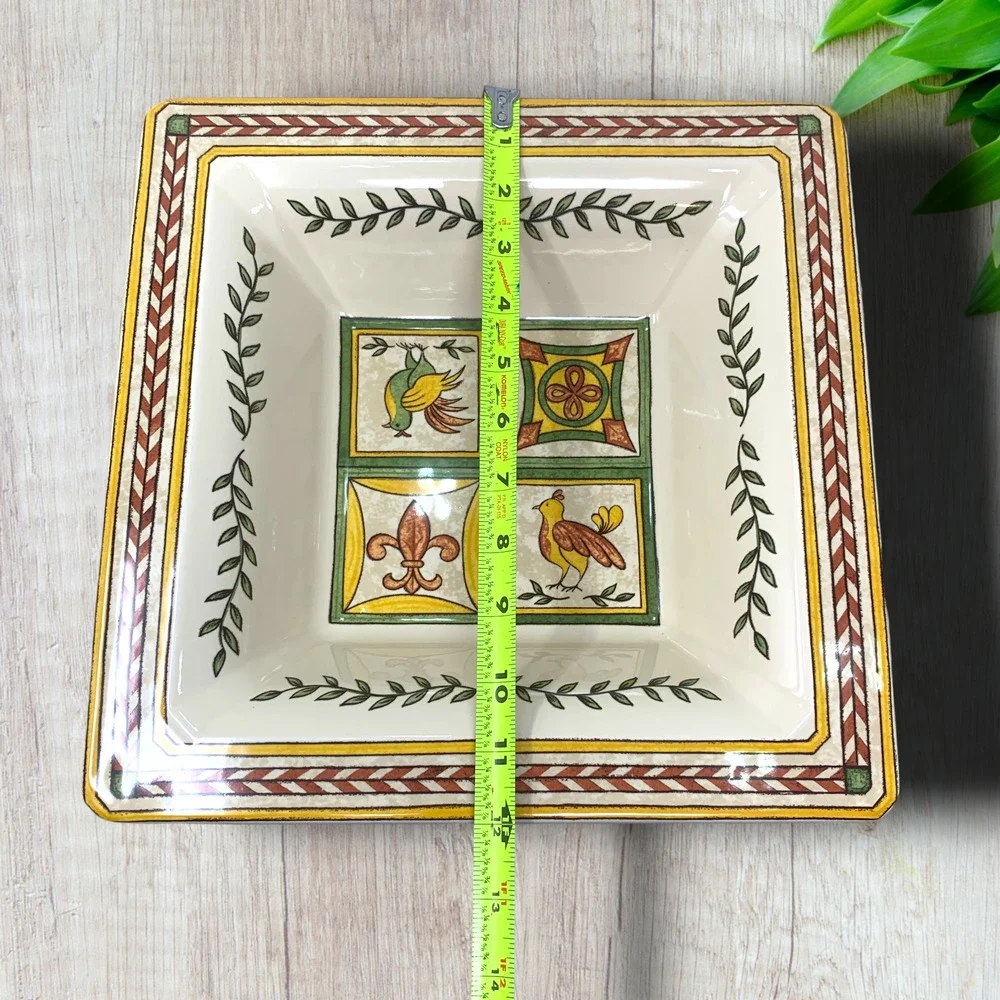 Williams Sonoma Italian Tile Square Bowl Set Italy 12